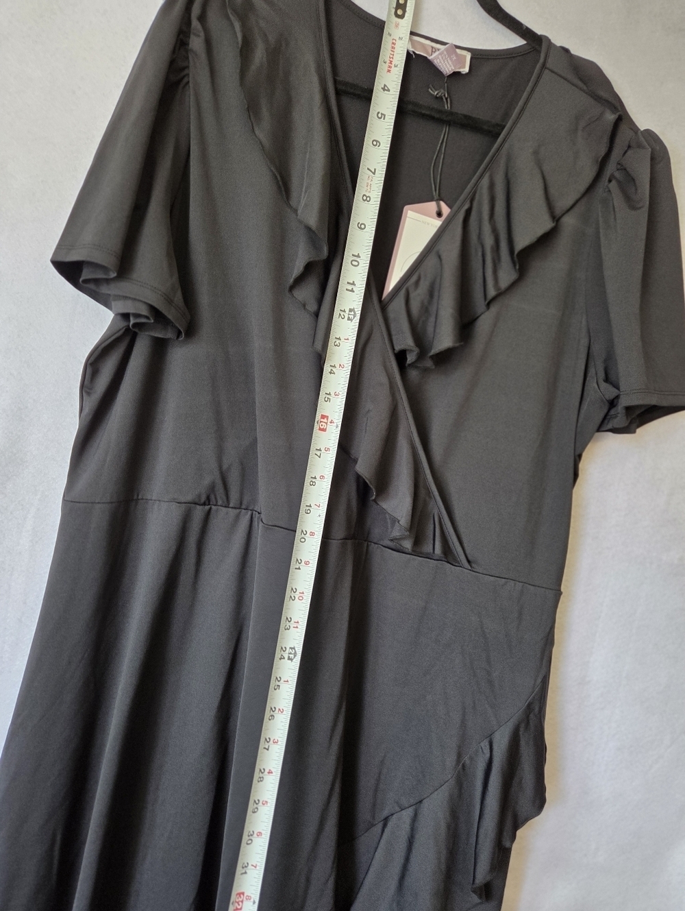 BY Design Womes Black Asymmetrical Ruffle Dress - Picture 13 of 16